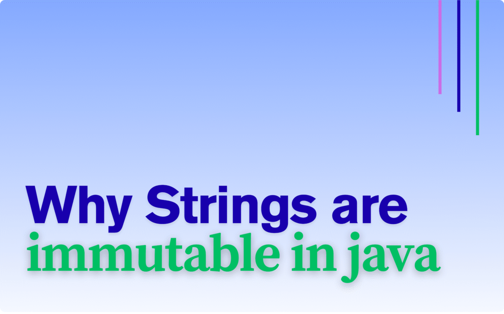 Strings are immutable